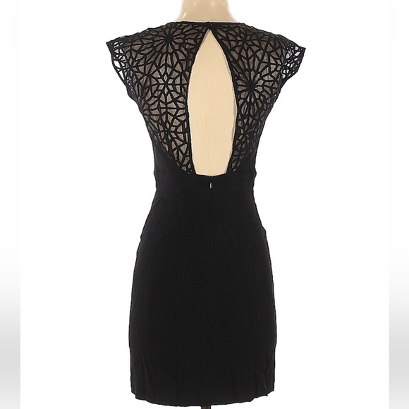 Sandro cutout back sheer top sheath dress - Picture 2 of 11